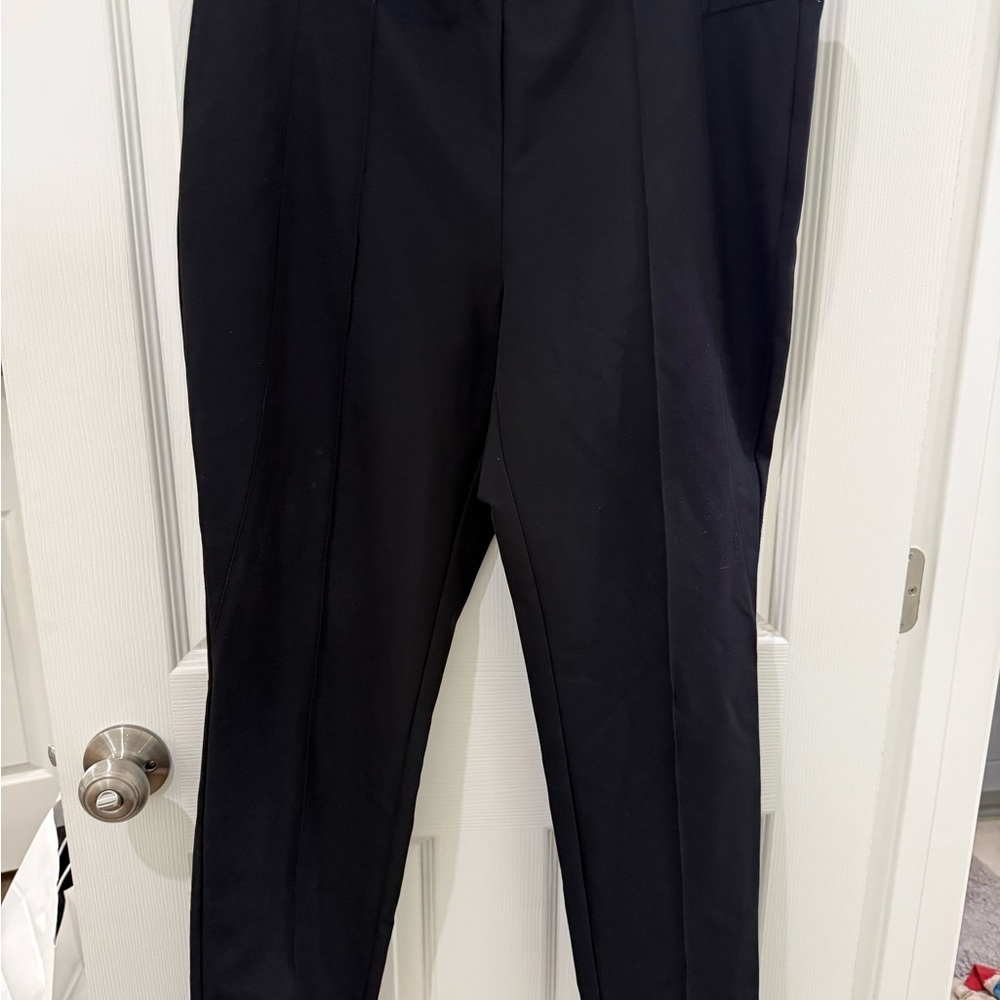 Lafayette 148 New York Black Cropped Pants - Picture 3 of 6